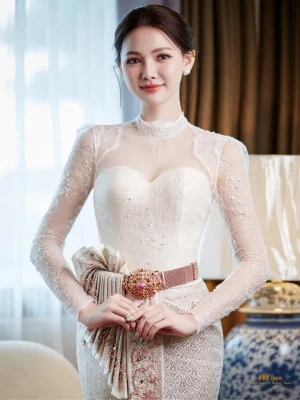 Modern Thai Bridal – Soft Rose-gold Glow