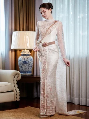 Modern Thai Bridal – Soft Rose-gold Glow